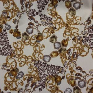 TEJIDO RASETE ESTAMPADO CADENAS.REF.3867F