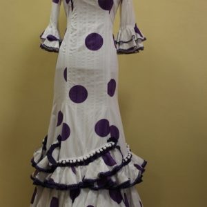 Traje de flamenca con mangas