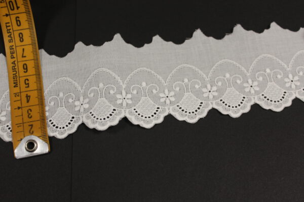 TIRA BORDADA 6 CMS BLANCA.REF.80067 - Imagen 3