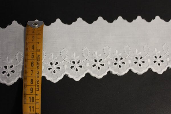 TIRA BORDADA FLOR ESPIRAL 7 CMS.REF.29012